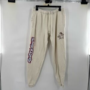 Ripndip Cream Joggers with Graphic Design XL